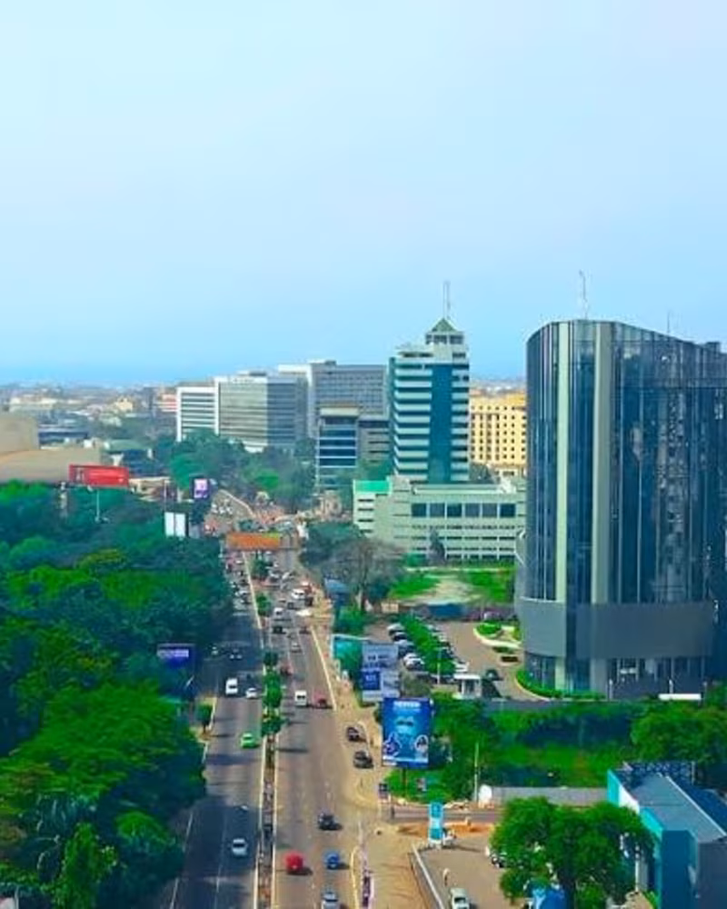 Vue de Accra, destination Toupac Transport au Ghana