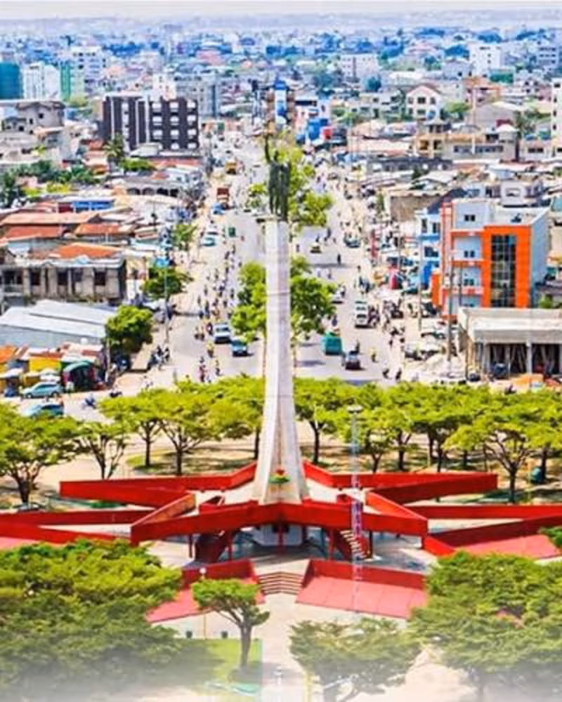 Vue de Cotonou, destination Toupac Transport au Bénin