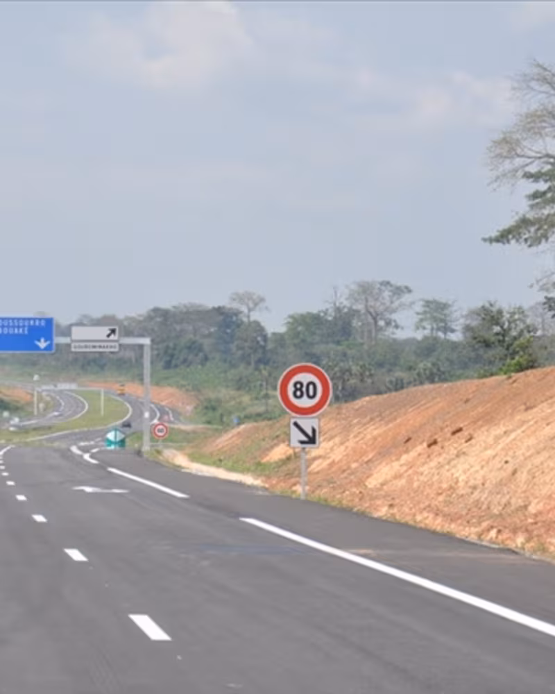 Vue de Vibréquin, destination Toupac Transport au Côte d'Ivoire
